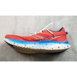 Saucony Kinvara 14 Shoes Mens Sz 10.5 Red Sneakers Liberty Running America Stars
